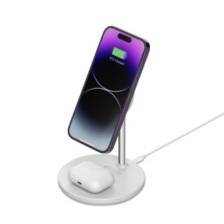 Tech-Protect Qi15w-A21 2In1 Magnetic Magsafe Wireless Charger White