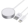 Tech-Protect Ultraboost 2In1 Magnetic Charging Cable & Lightning 150Cm Apple Watch White
