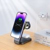 Tech-Protect Qi15w-A28 3In1 Magnetic Magsafe Wireless Charger Black