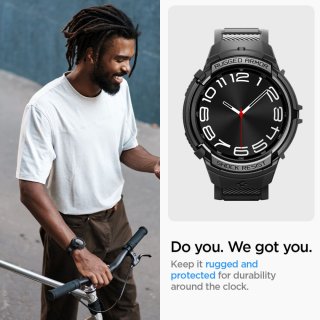 SPIGEN Rugged Armor ”PRO” Galaxy Watch 6 Classic (47 MM)  Black