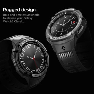 SPIGEN Rugged Armor ”PRO” Galaxy Watch 6 Classic (47 MM)  Black