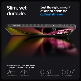 SPIGEN Liquid AIR Iphone 15 PRO MAX Matte Black