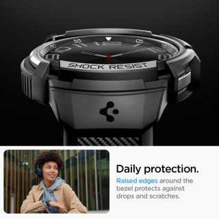 SPIGEN Rugged Armor ”PRO” Galaxy Watch 6 Classic (47 MM)  Black