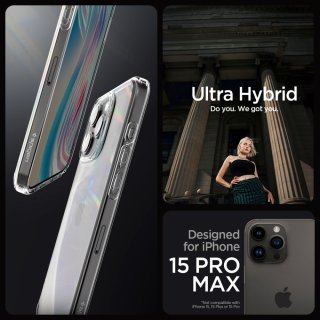 SPIGEN ULTRA Hybrid Iphone 15 PRO MAX Crystal Clear