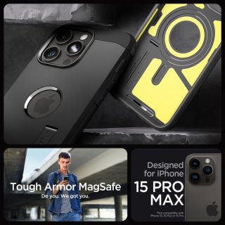SPIGEN Tough Armor Mag Magsafe Iphone 15 PRO MAX Black