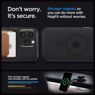 SPIGEN ULTRA Hybrid Mag Magsafe Iphone 15 PRO MAX Frost Black