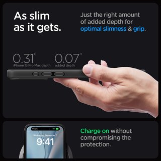 SPIGEN ULTRA Hybrid Mag Magsafe Iphone 15 PRO MAX Frost Black