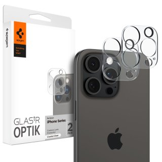 Osłona Aparatu SPIGEN Optik.Tr Camera Protector 2-Pack Iphone 14 PRO / PRO MAX / 15 PRO / PRO MAX / 16 PRO / PRO MAX Crystal Clear