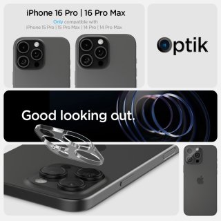Osłona Aparatu SPIGEN Optik.Tr Camera Protector 2-Pack Iphone 14 PRO / PRO MAX / 15 PRO / PRO MAX / 16 PRO / PRO MAX Crystal Clear