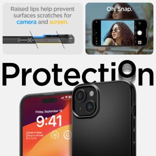 SPIGEN Thin Fit Iphone 15 PLUS Black