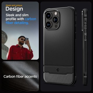 SPIGEN Rugged Armor Mag Magsafe Iphone 15 PRO Matte Black