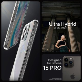 SPIGEN ULTRA Hybrid Iphone 15 PRO Crystal Clear
