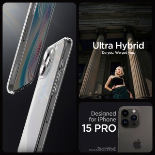 SPIGEN ULTRA Hybrid Iphone 15 PRO Frost Clear