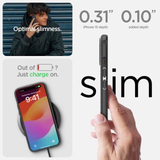 SPIGEN Mag Armor Magsafe Iphone 15 Matte Black