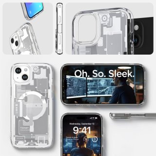 SPIGEN ULTRA Hybrid Mag Magsafe Iphone 15 PLUS Zero One White