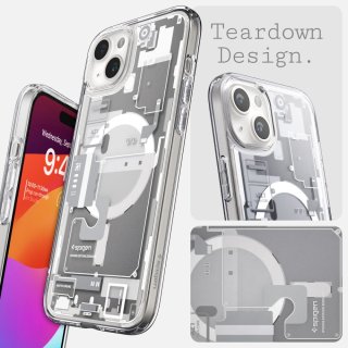 SPIGEN ULTRA Hybrid Mag Magsafe Iphone 15 Zero One White