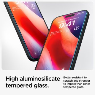 Szkło Hartowane SPIGEN Glas.Tr ”Ez Fit” Iphone 15 / 16 Clear