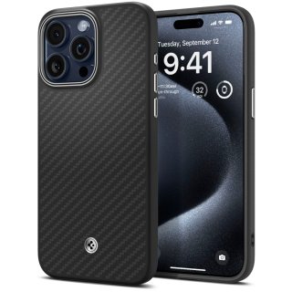 SPIGEN Enzo Aramid Mag Magsafe Iphone 15 PRO Matte Black