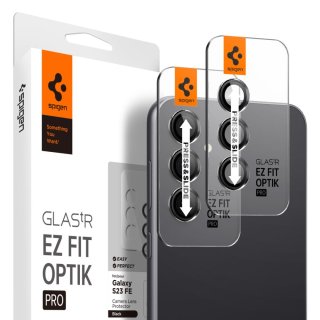 Osłona Aparatu SPIGEN Optik.Tr ”Ez Fit” Camera Protector 2-Pack Galaxy S23 Fe Black