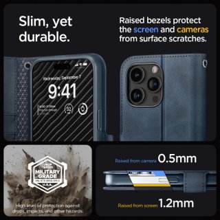 SPIGEN Wallet ”S” PRO Iphone 15 PRO Navy