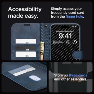 SPIGEN Wallet ”S” PRO Iphone 15 PRO Navy