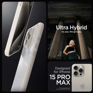 SPIGEN ULTRA Hybrid Iphone 15 PRO Natural Titanium