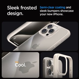 SPIGEN ULTRA Hybrid Iphone 15 PRO Natural Titanium