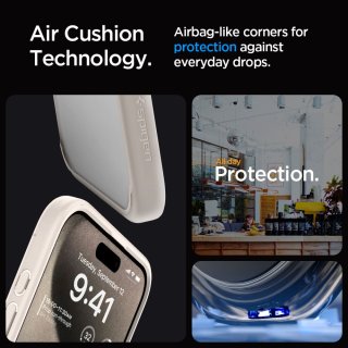 SPIGEN ULTRA Hybrid Iphone 15 PRO Natural Titanium