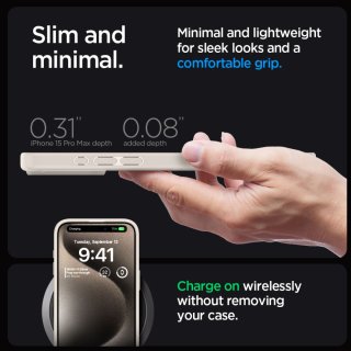 SPIGEN ULTRA Hybrid Iphone 15 PRO Natural Titanium