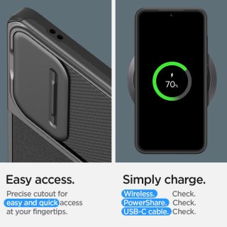 SPIGEN Optik Armor Galaxy S24 Black