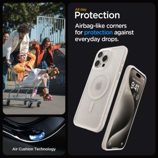 SPIGEN ULTRA Hybrid Mag Magsafe Iphone 15 PRO Frost Natural Titanium