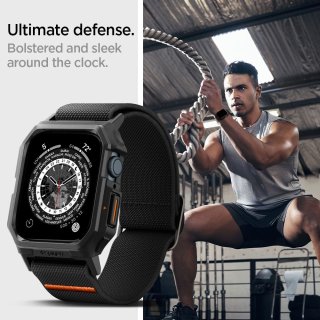 SPIGEN Lite Fit ”PRO” Apple Watch 4 / 5 / 6 / 7 / 8 / 9 / SE (44 / 45 MM) Matte Black