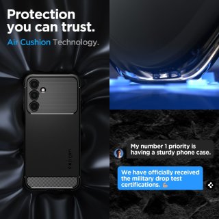 SPIGEN Rugged Armor Galaxy A25 5G Matte Black