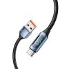Tech-Protect Ultraboost LED Type-C Cable 66W/6A 100Cm Blue