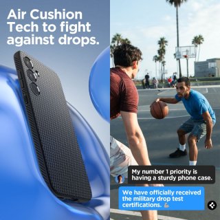 SPIGEN Liquid AIR Galaxy A35 5G Matte Black