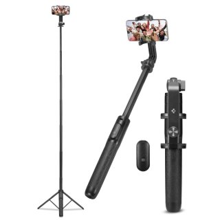 SPIGEN S560w BLUETOOTH Selfie Stick Long Tripod Black