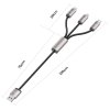 Tech-Protect Ultraboost 3In1 Lightning & Type-C & Micro-USB Cable 3.5A 100Cm Grey