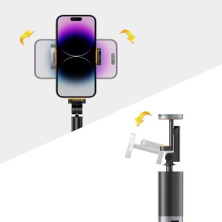 Tech-Protect L08s BLUETOOTH Selfie Stick Tripod Black