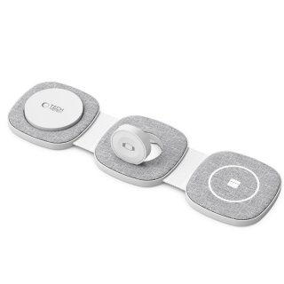 Tech-Protect Qi15w-A32 3In1 Magnetic Magsafe Wireless Charger Grey