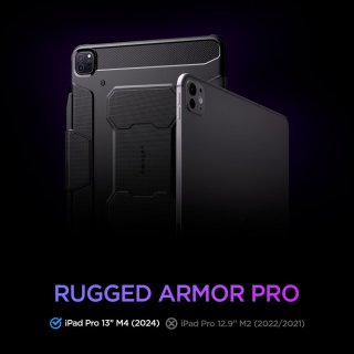 SPIGEN Rugged Armor ”PRO” Ipad PRO 13” 7 / 2024 Black