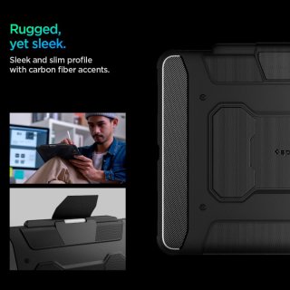 SPIGEN Rugged Armor ”PRO” Ipad PRO 13” 7 / 2024 Black