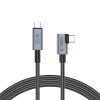 Tech-Protect Ultraboost MAX ”L” USB 4.0 8K 40Gbps Type-C Cable PD 240W 150Cm Grey