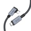 Tech-Protect Ultraboost MAX ”L” USB 4.0 8K 40Gbps Type-C Cable PD 240W 150Cm Grey