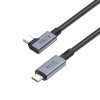 Tech-Protect Ultraboost MAX ”L” USB 4.0 8K 40Gbps Type-C Cable PD 240W 150Cm Grey