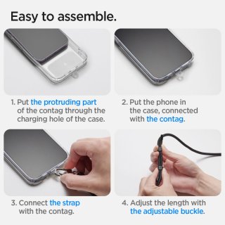 SPIGEN Universal Strap Set Crossbody & Wrist Black