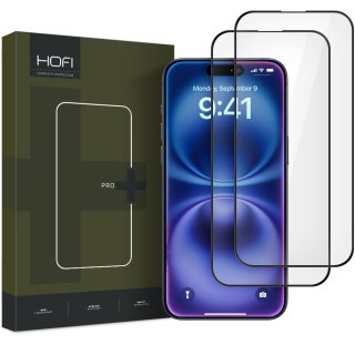 Szkło Hartowane HOFI Glass PRO+ 2-Pack Iphone 16 Black