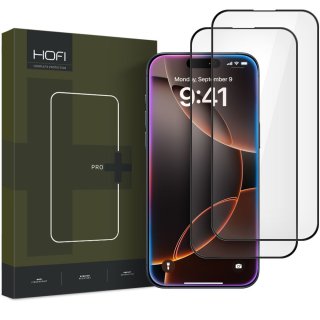 Szkło Hartowane HOFI Glass PRO+ 2-Pack Iphone 16 PRO MAX Black