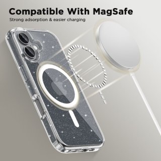 Tech-Protect Flexair Hybrid Magsafe Iphone 16 Glitter
