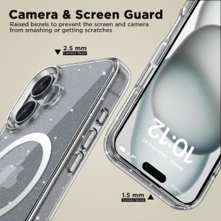 Tech-Protect Flexair Hybrid Magsafe Iphone 16 Glitter