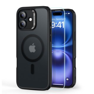 Esr Classic Hybrid Halolock Magsafe & Tempered Glass Iphone 16 Frosted Black